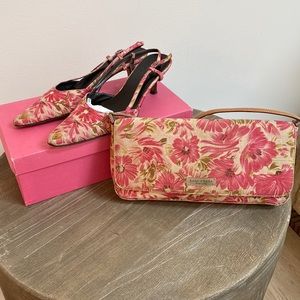 Kate Spade vintage set of baguette and kitten heels